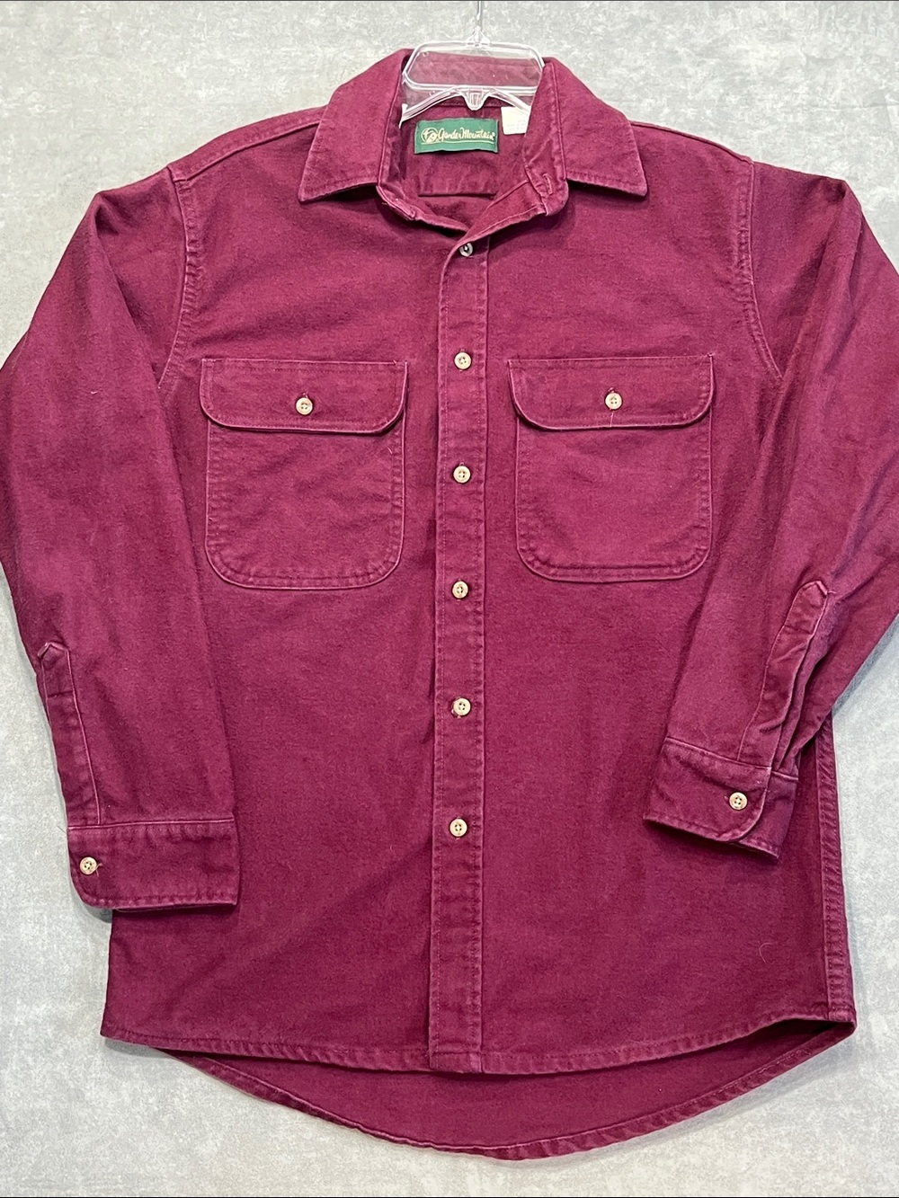 Vintage Gander Mountain Heavyweight Work Shirt Made USA Burgundy Men’s M